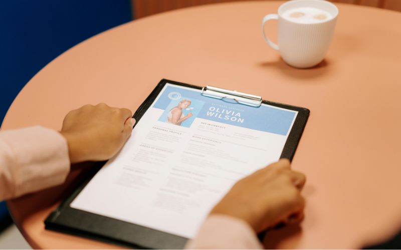 Resume with courses added to it