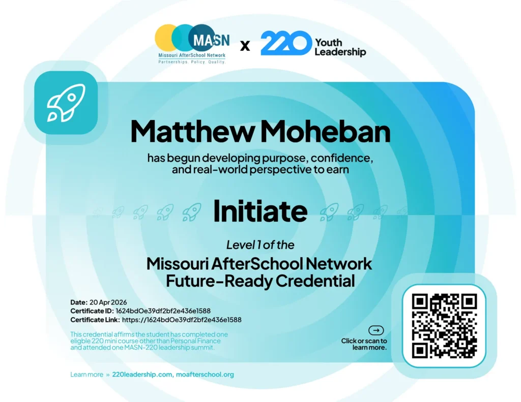 Initiate credential certificate