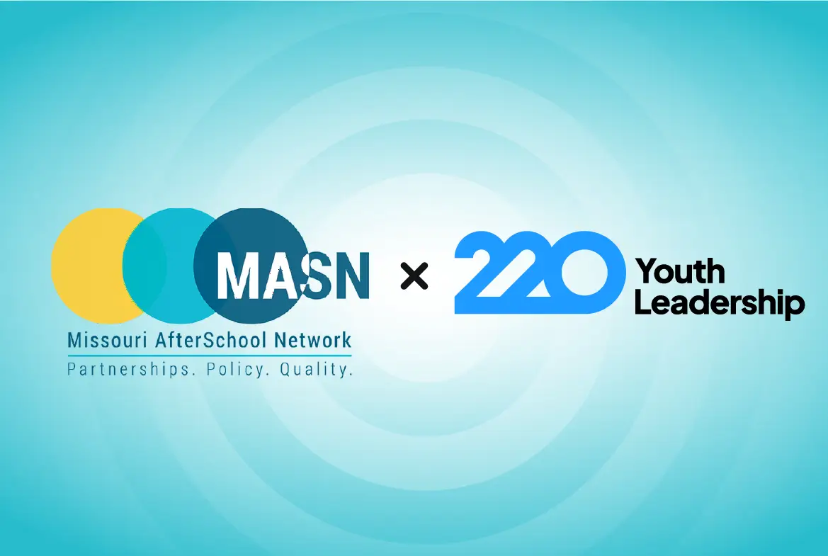 Missouri AfterSchool Network logo and 220 Youth Leadership logo