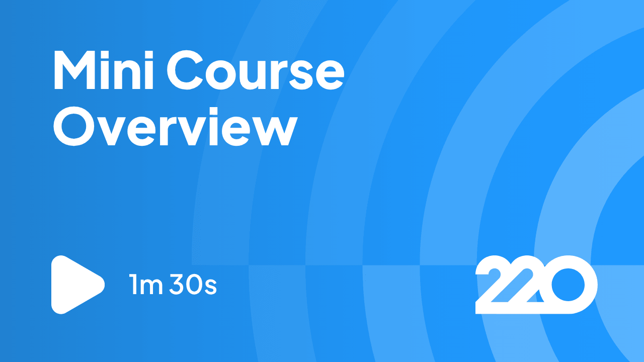 Mini Course